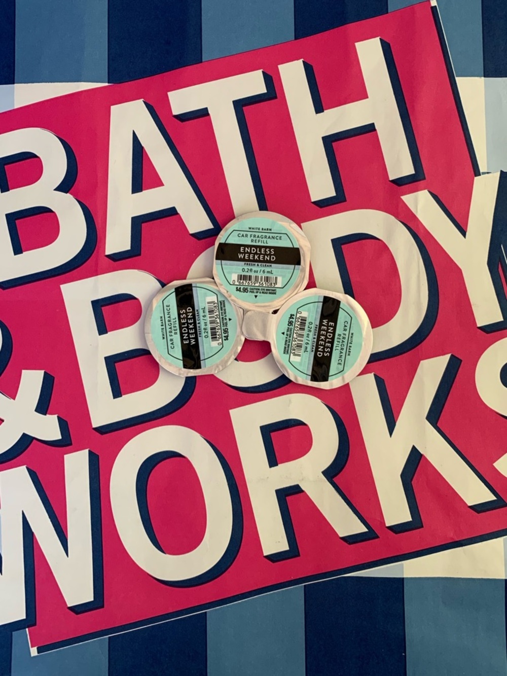 NWT Bath & Body Works Endless Weekend Car Fragrance Refills